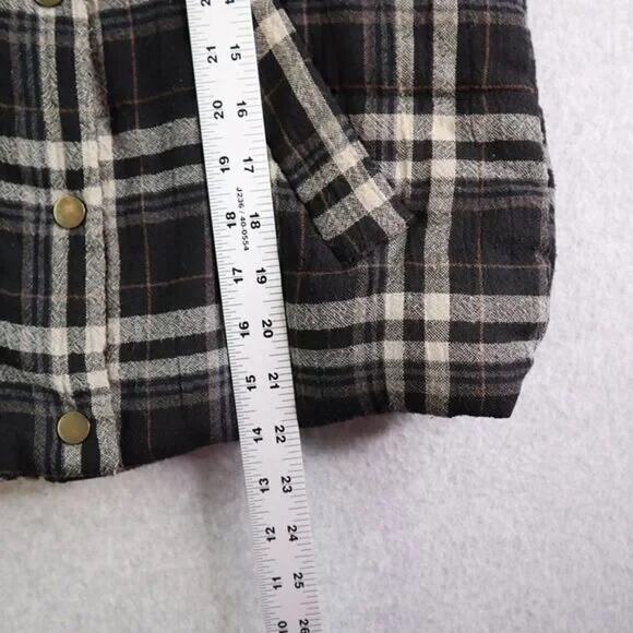 Anthropologie Hei Hei Quincy Plaid Puffer Vest Size Small - Picture 13 of 16